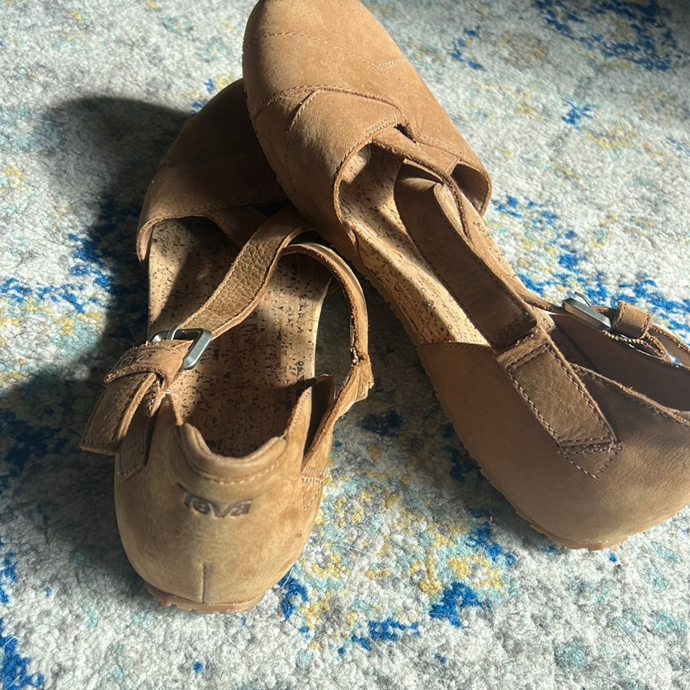 Teva Mary Jane cork slip on